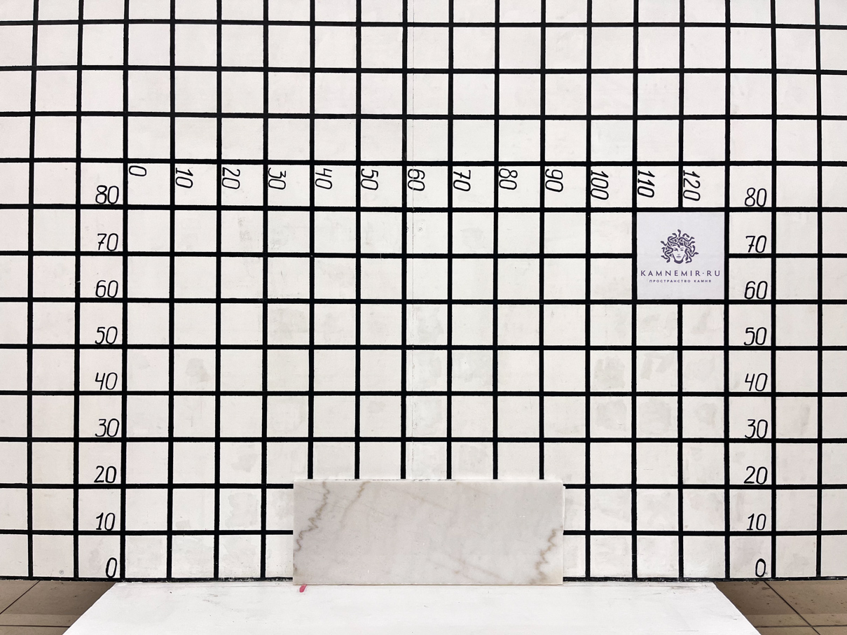 Заготовка  (550х200х18 мм)/Мрамор Guangxi White/Белый/Полировка - изображение 1
