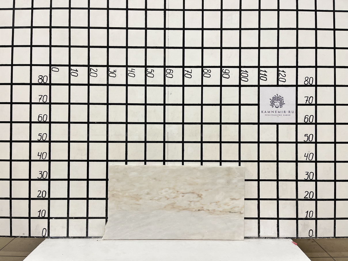 Изображение Заготовка  (680х350х20 мм)/Мрамор Bianco Lasa Vena Oro/Белый/Антик