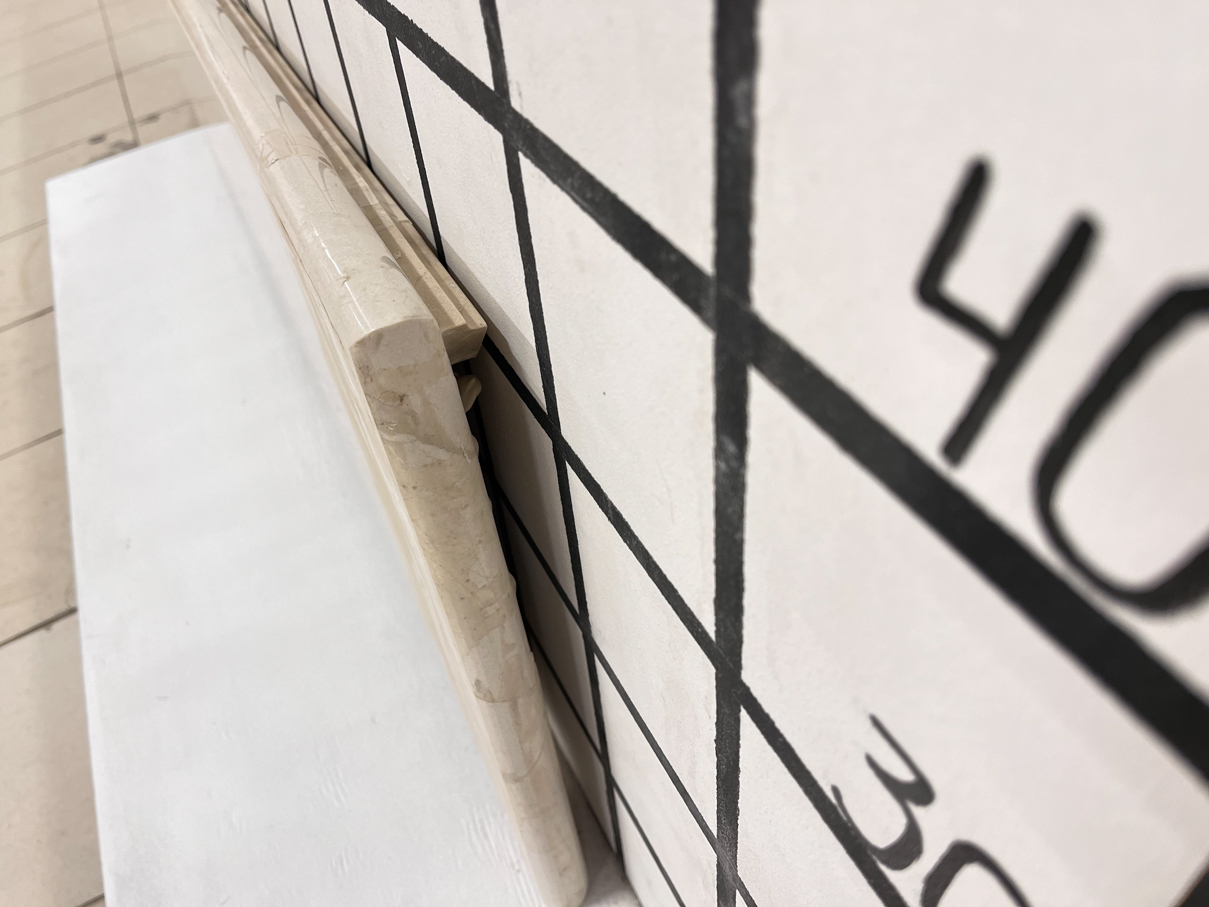 Изделие Ступень с подклейкой (1140х330х30 мм)/Мрамор Crema Marfil/Бежевый/Полировка - изображение 2