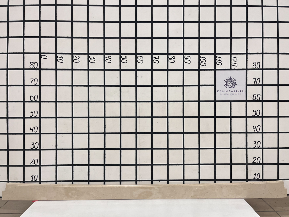 Изображение Изделие Подоконник узкий (1720х90х30 мм)/Мрамор Crema Marfil/Бежевый/Полировка