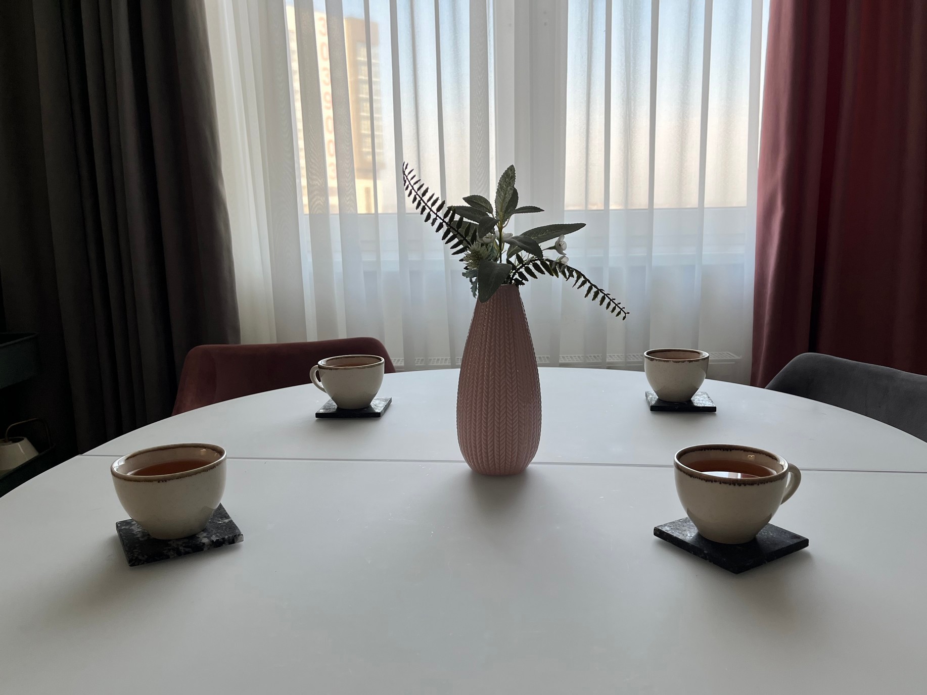 СПK Набор из 2х шт Подставка квадратная (90х90х8 мм)/Гранит Гранатовый Амфиболит/Черный/Антик - изображение 6