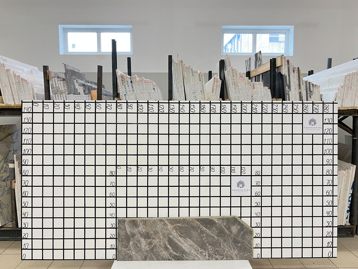 Изображение Заготовка F5343 (1120х380х20 мм)/Мрамор Fior di Bosco/Серый/Полировка