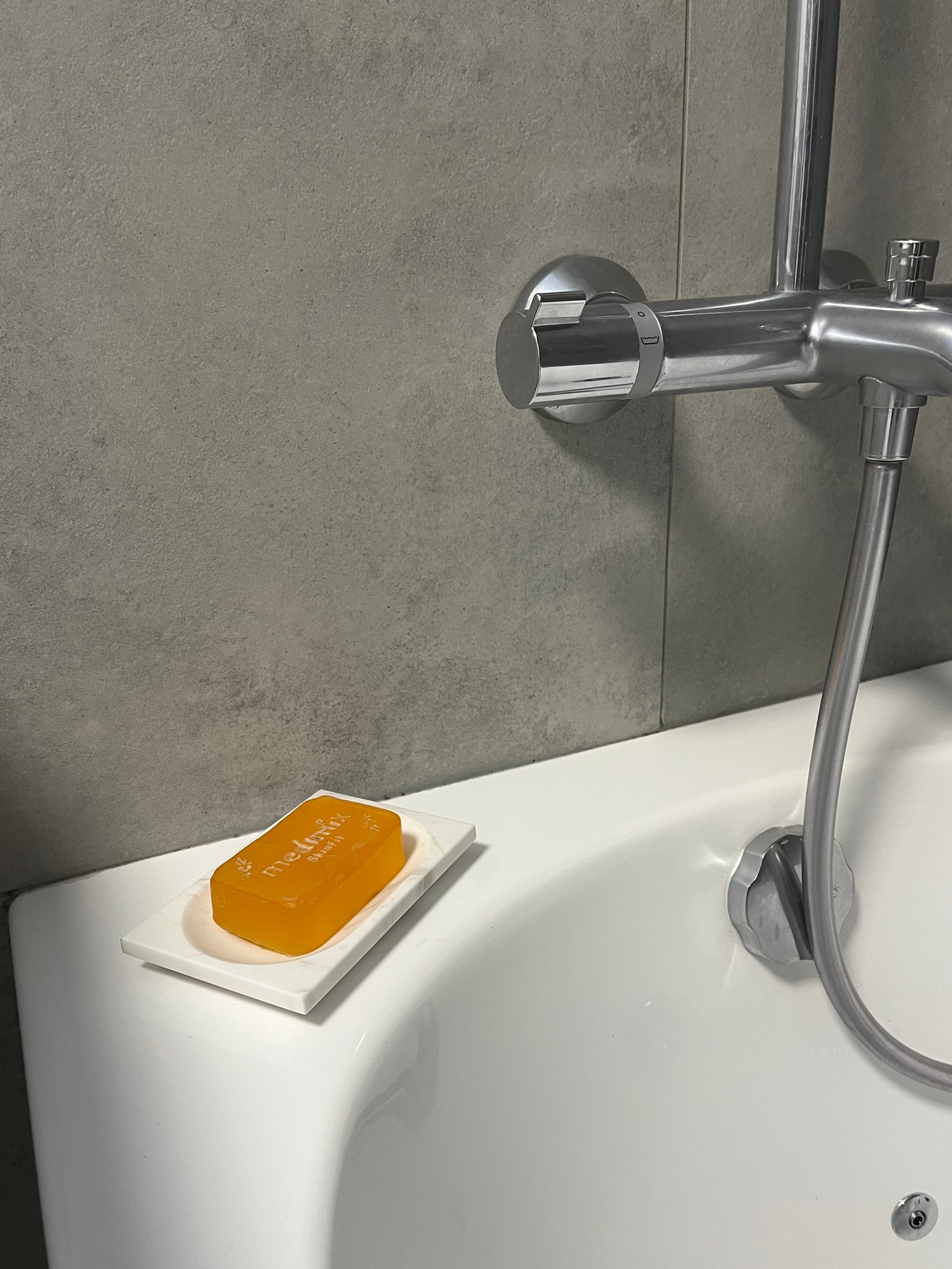 СПK Мыльница прямоугольная (140х90х18 мм)/Мрамор Pirgon/Белый/Лощение - изображение 2