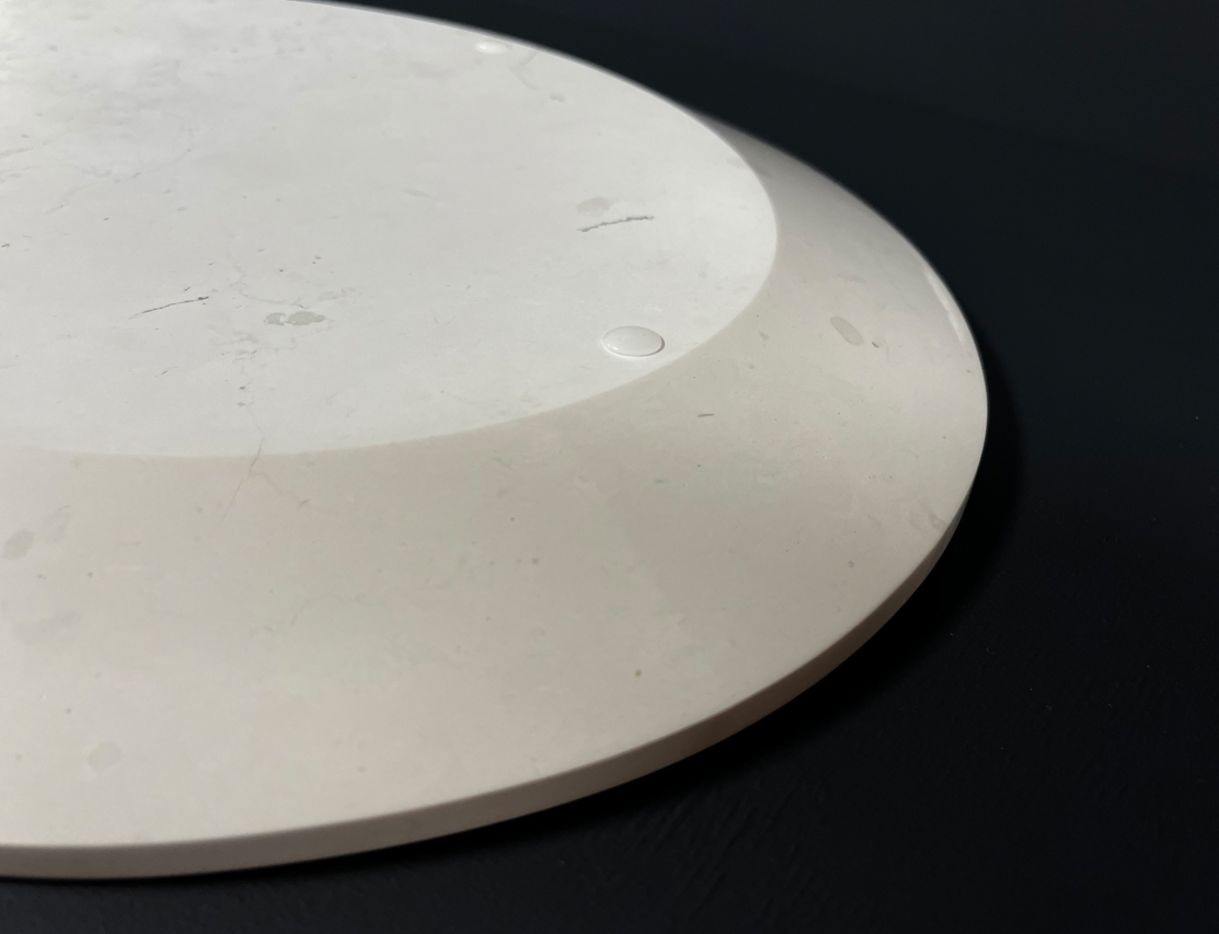 Столешница 12 (430х340х30 мм)/Мрамор Bianco Perlino/Белый/Полировка - изображение 4