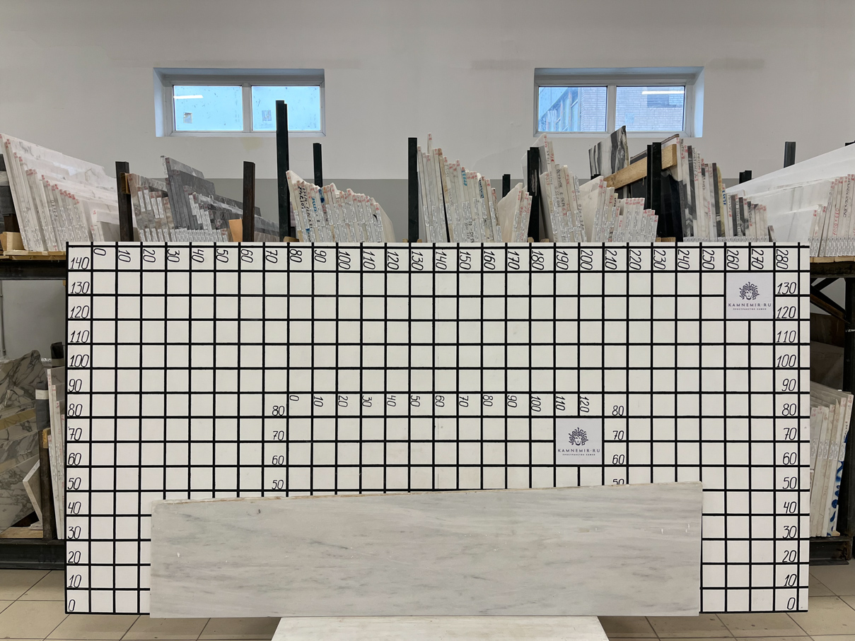 Изображение Заготовка E3097 (2200х430х20 мм)/Мрамор Mugla White/Голубой/Полировка