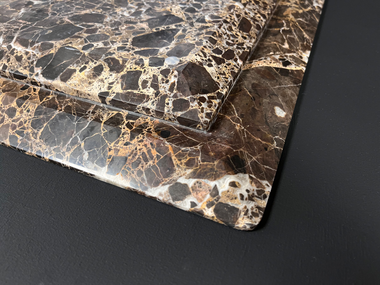 Столешница 2 (475х375х40 мм)/Мрамор Emperador Dark/Коричневый/Полировка - изображение 4
