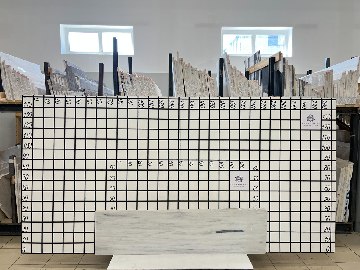 Изображение Заготовка  (1650х410х20 мм)/Мрамор Mugla White/Белый/Полировка