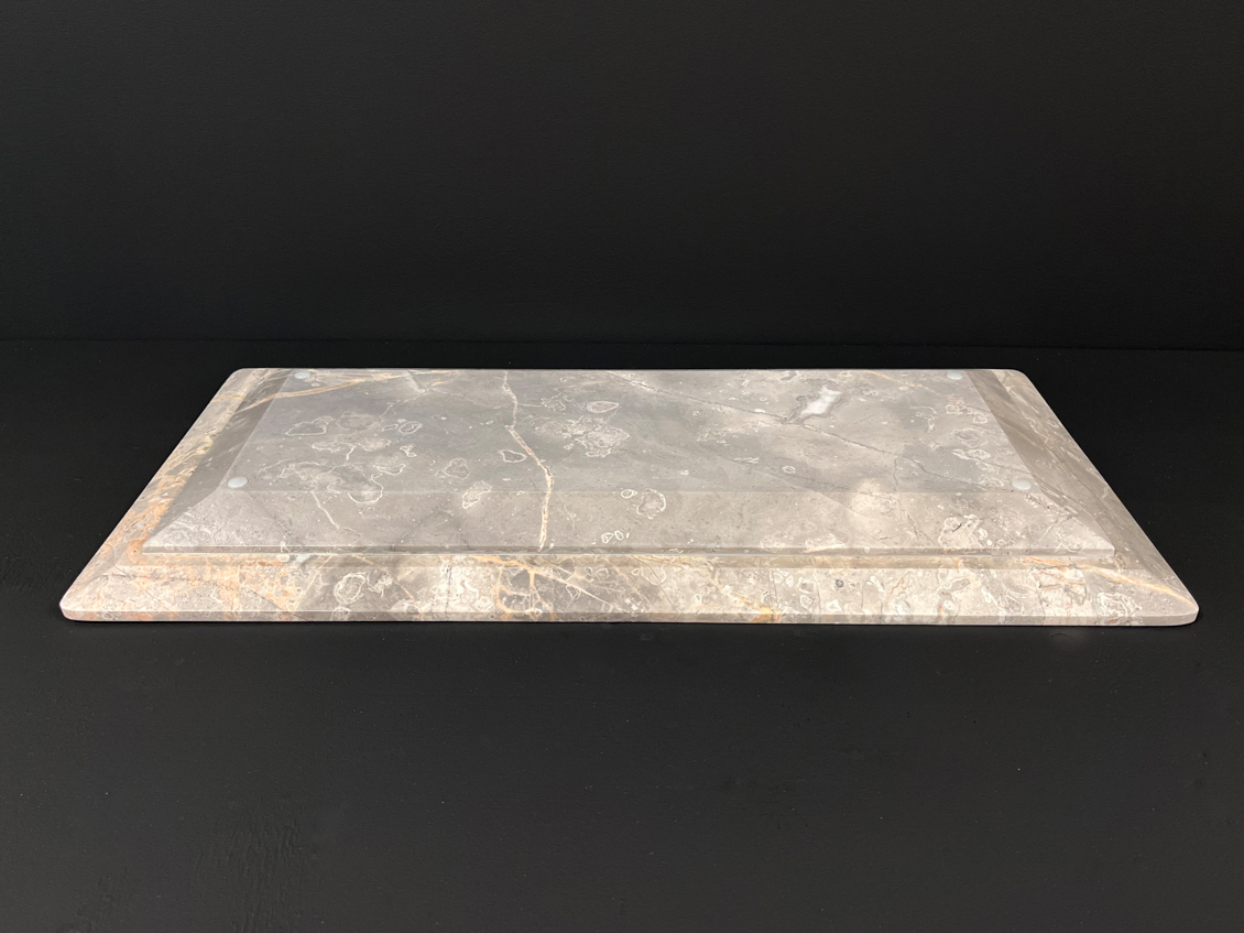 Столешница 3 (565х275х40 мм)/Мрамор Fior di Bosco/Серый/Полировка - изображение 3