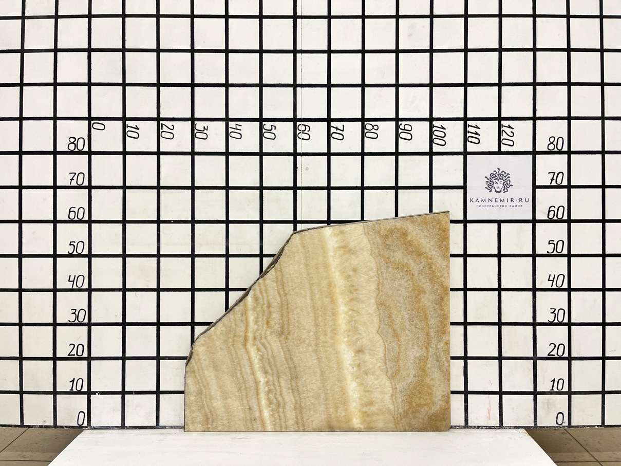 Изображение Заготовка F5866 (500х470х20 мм)/Оникс Ivory/Желтый/Полировка