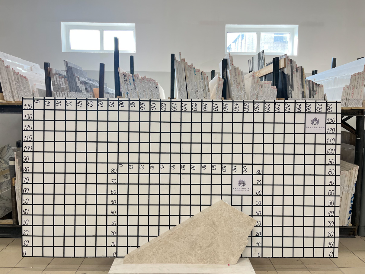 Изображение Заготовка неправильной формы F2461 (600х300х30 мм)/Мрамор Venezia Delicato/Бежевый/Антик