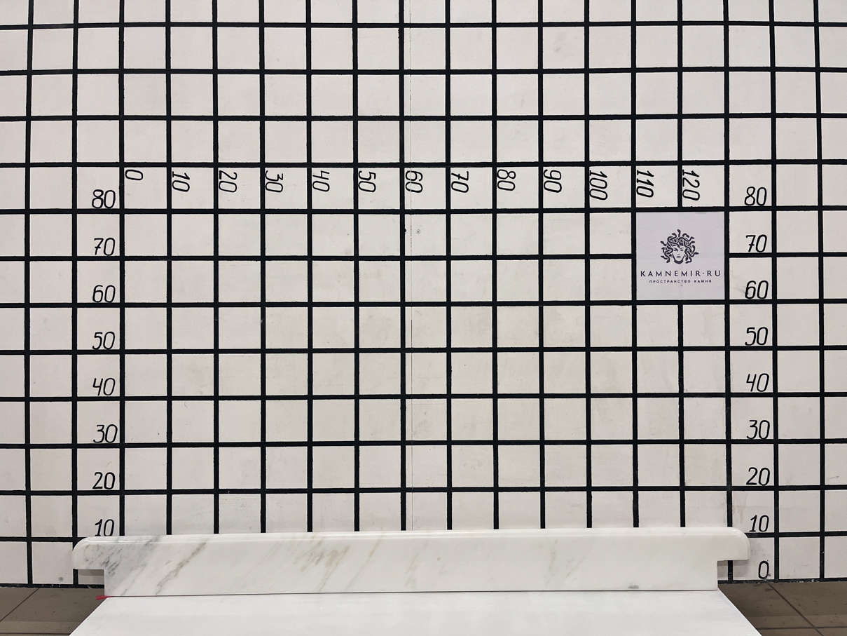 Изображение Изделие Подоконник узкий (1420х120х30 мм)/Мрамор Bianco Lasa Vena Oro/Белый/Полировка