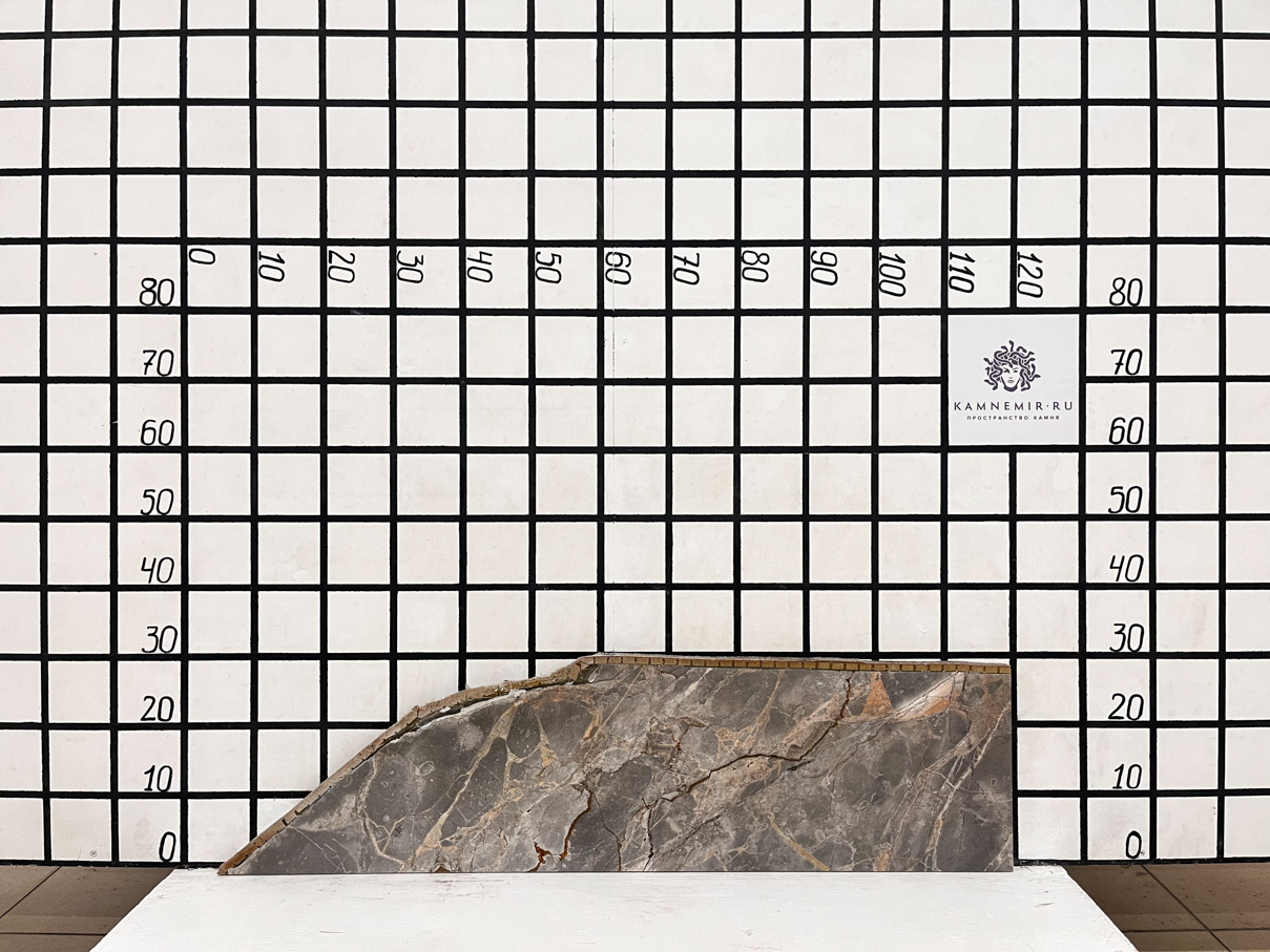 Изображение Заготовка  (770х220х20 мм)/Мрамор Fior di Bosco/Серый/Полировка