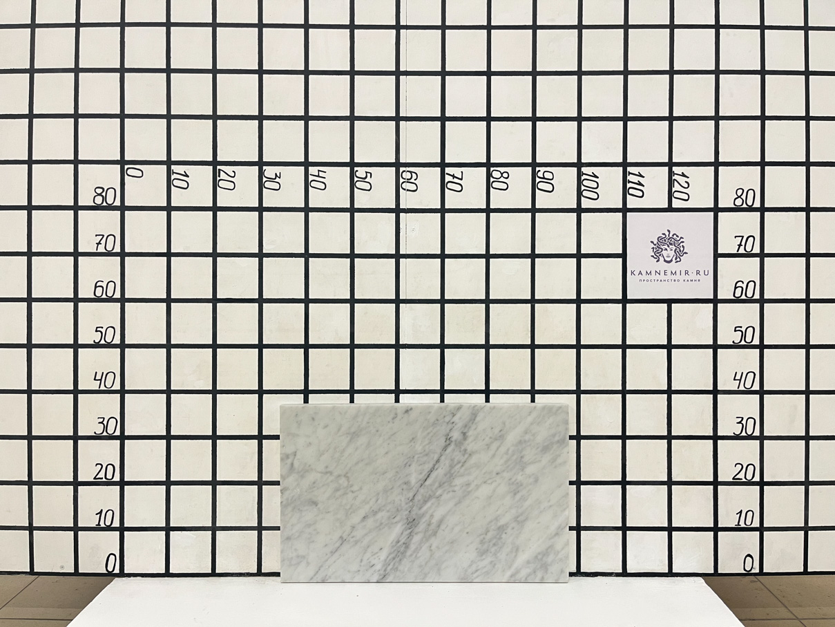 Изображение Заготовка  (610х360х30 мм)/Мрамор Bianco Carrara/Белый/Полировка