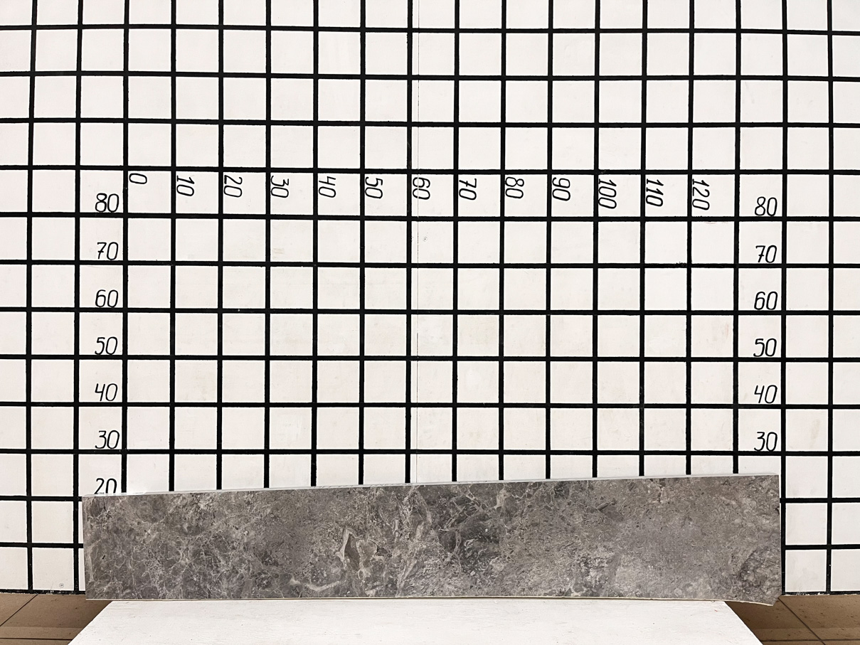 Заготовка  (1440х200х20 мм)/Мрамор Tundra Grey/Серый/Полировка - изображение 1