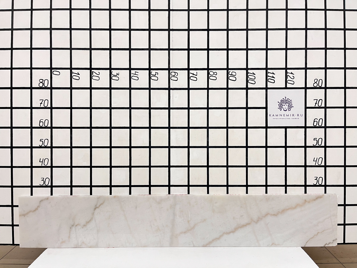 Изображение Заготовка  (1580х240х18 мм)/Мрамор Guangxi White/Белый/Полировка