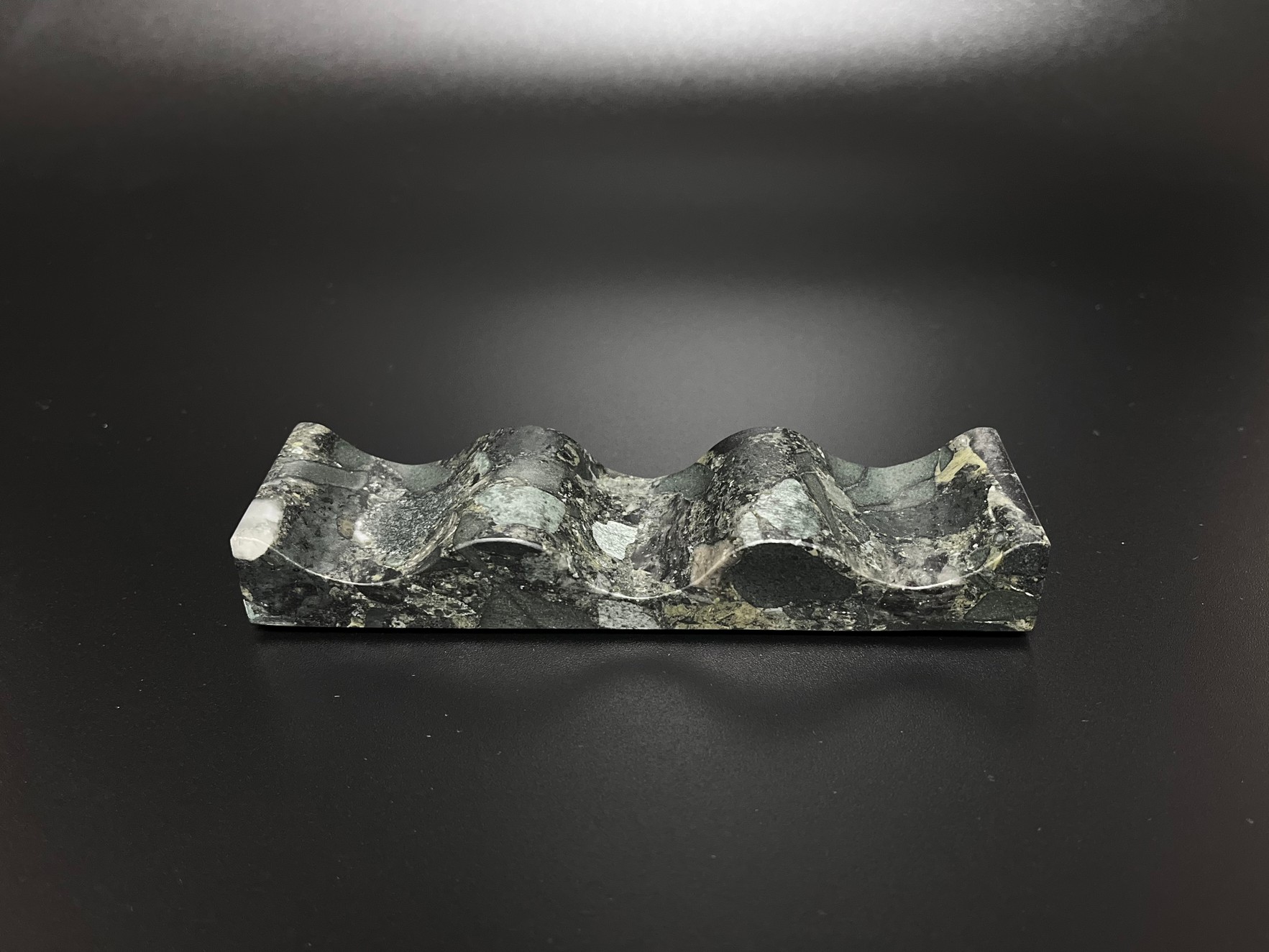 СПK Подставка под приборы (140х40х20 мм)/Конгломерат Onego Green/Зеленый/Лощение - изображение 5