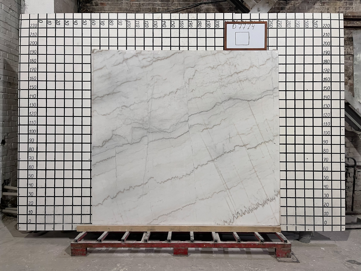 Заготовка  (1560х300х18 мм)/Мрамор Guangxi White/Белый/Полировка - изображение 2