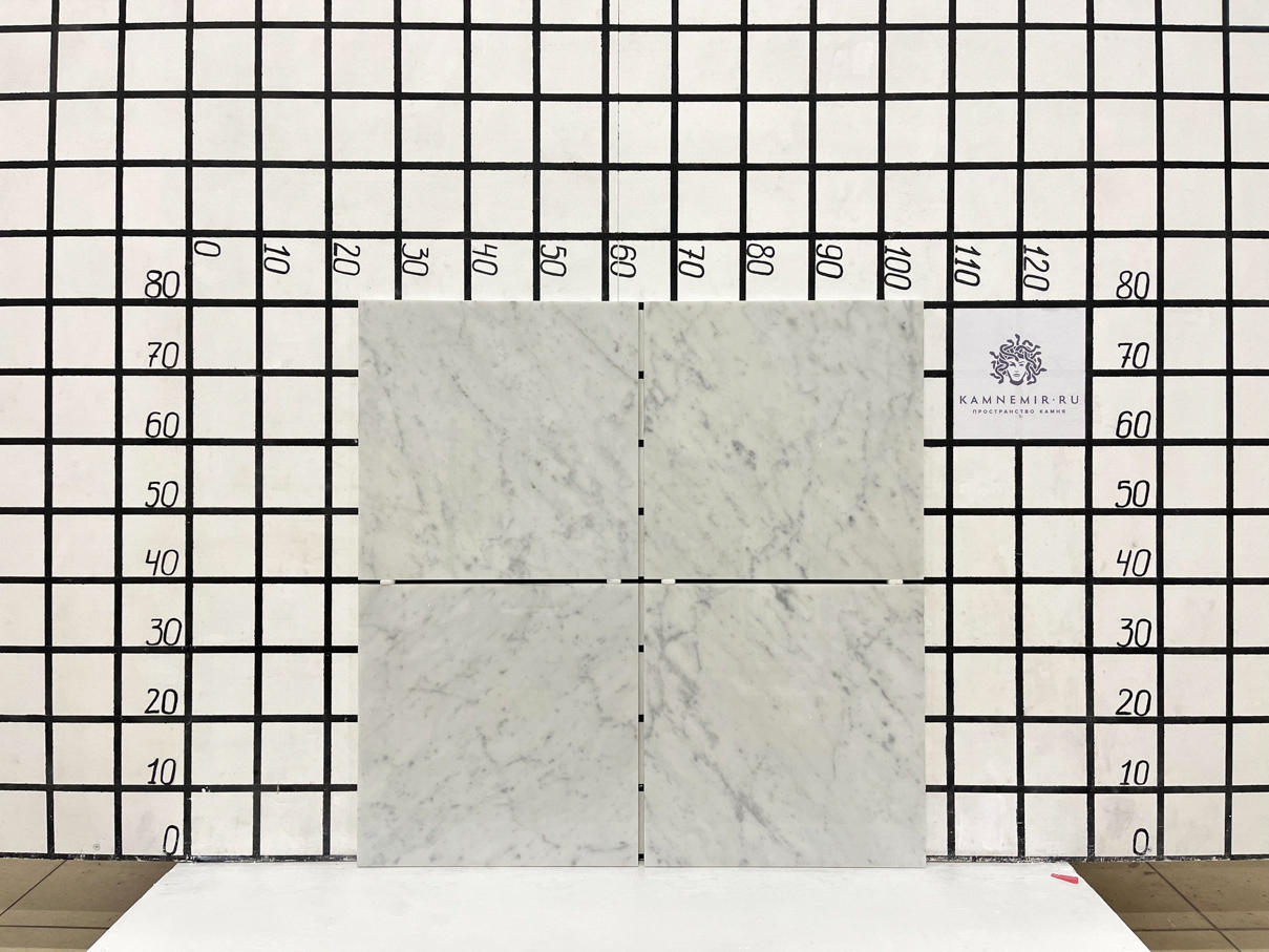 Изображение Заготовка  (400х400х20 мм)/Мрамор Bianco Carrara/Белый/Полировка