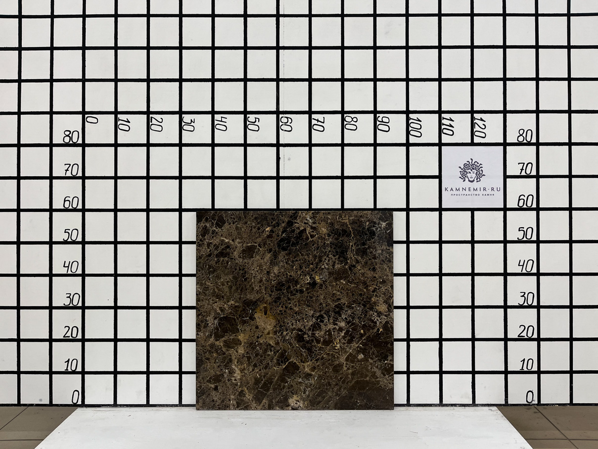 Заготовка A8997 (600х600х20 мм)/Мрамор Emperador Dark/Коричневый/Полировка - изображение 2