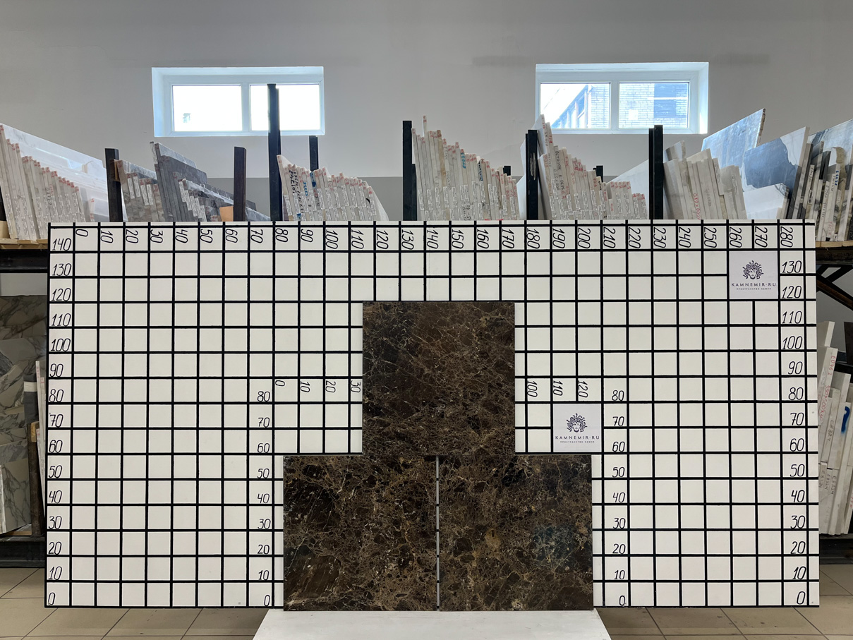 Заготовка A8997 (600х600х20 мм)/Мрамор Emperador Dark/Коричневый/Полировка - изображение 3
