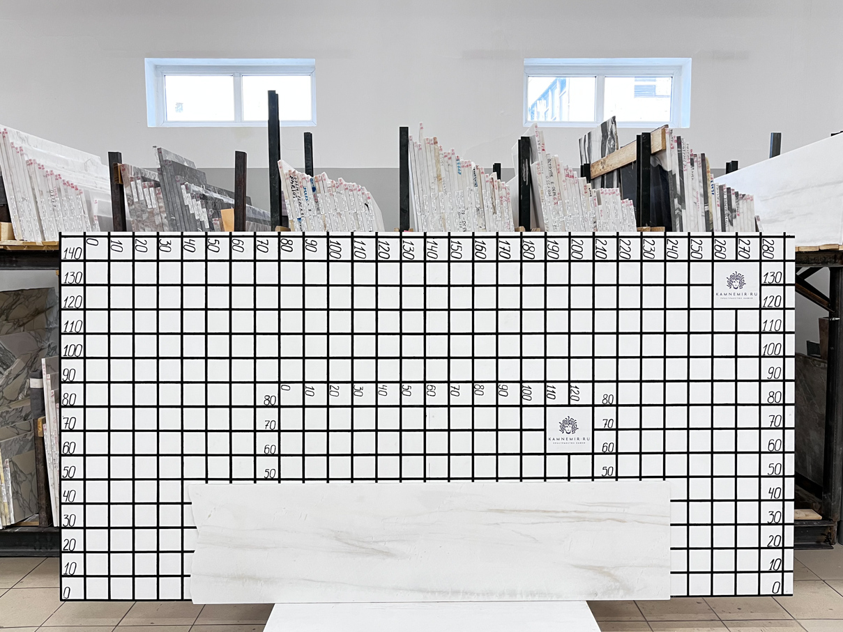 Изображение Заготовка F3481 (1900х480х20 мм)/Мрамор Bianco Lasa Venato/Белый/Полировка