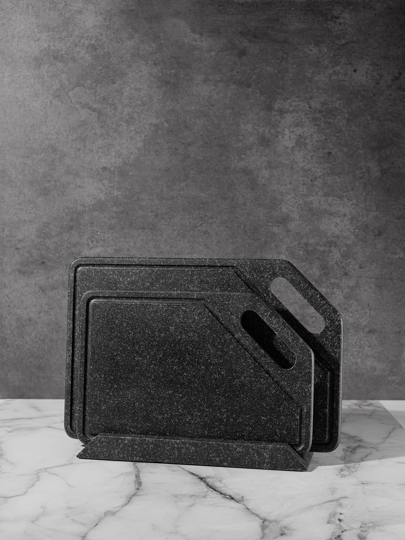 СПK Набор Разд. Доски с подставкой (360х250х80 мм)/Гранит Габбро/Черный/Антик - изображение 6