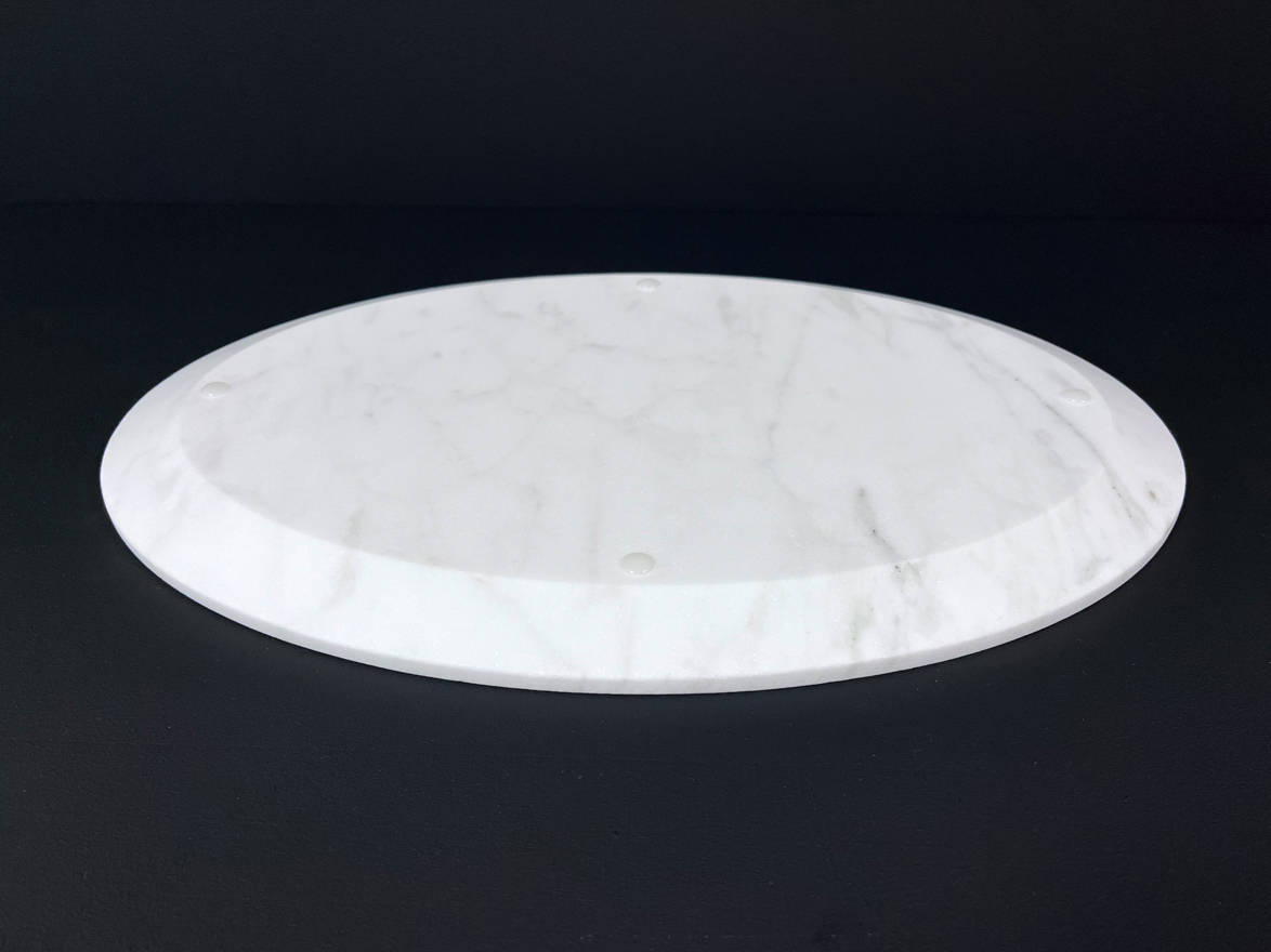 Столешница 5.2 (405х270х20 мм)/Мрамор Calacatta/Белый/Антик - изображение 3