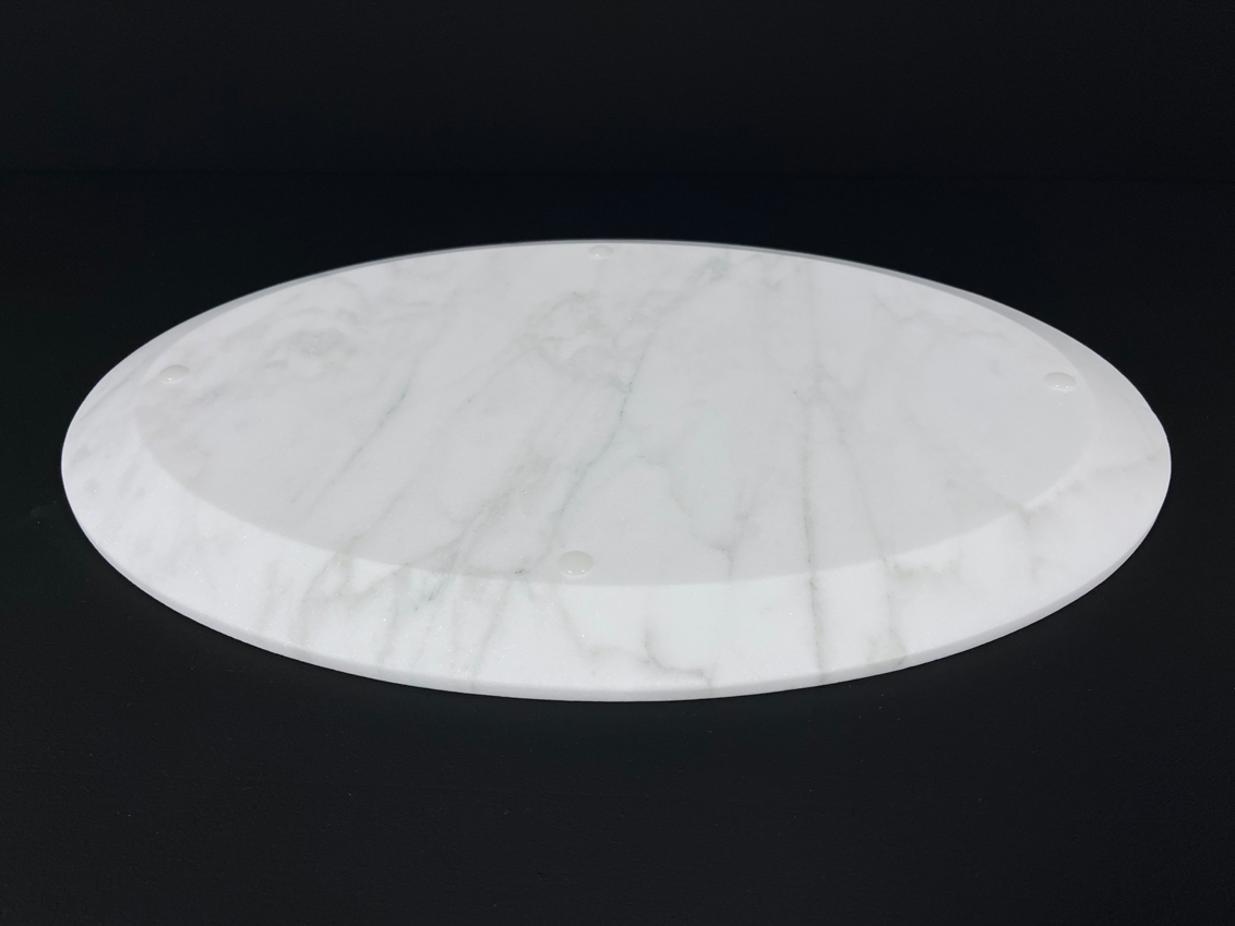 Столешница 5.4 (405х270х20 мм)/Мрамор Calacatta/Белый/Антик - изображение 3