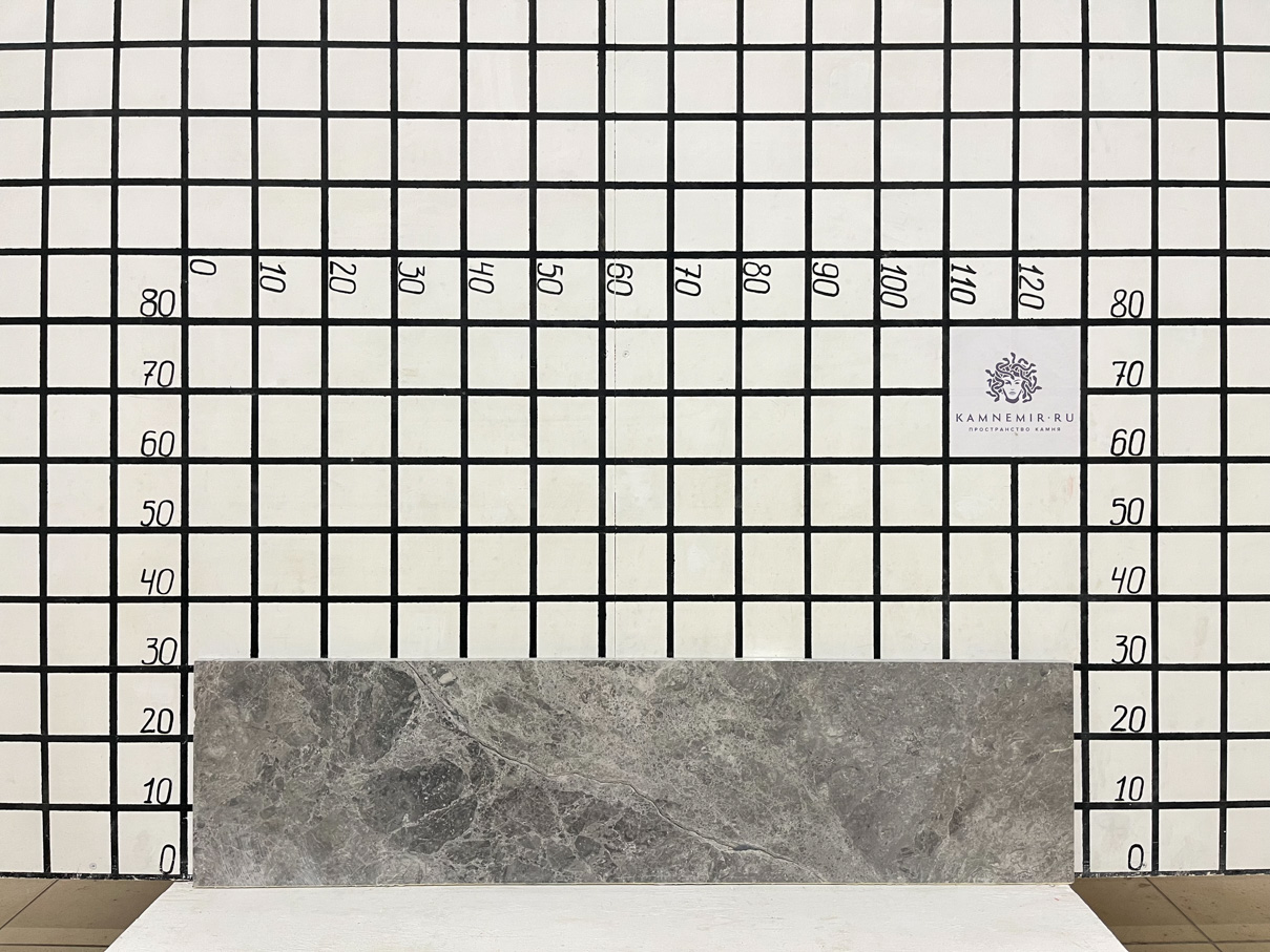 Изображение Заготовка  (1220х300х20 мм)/Мрамор Tundra Grey/Серый/Полировка