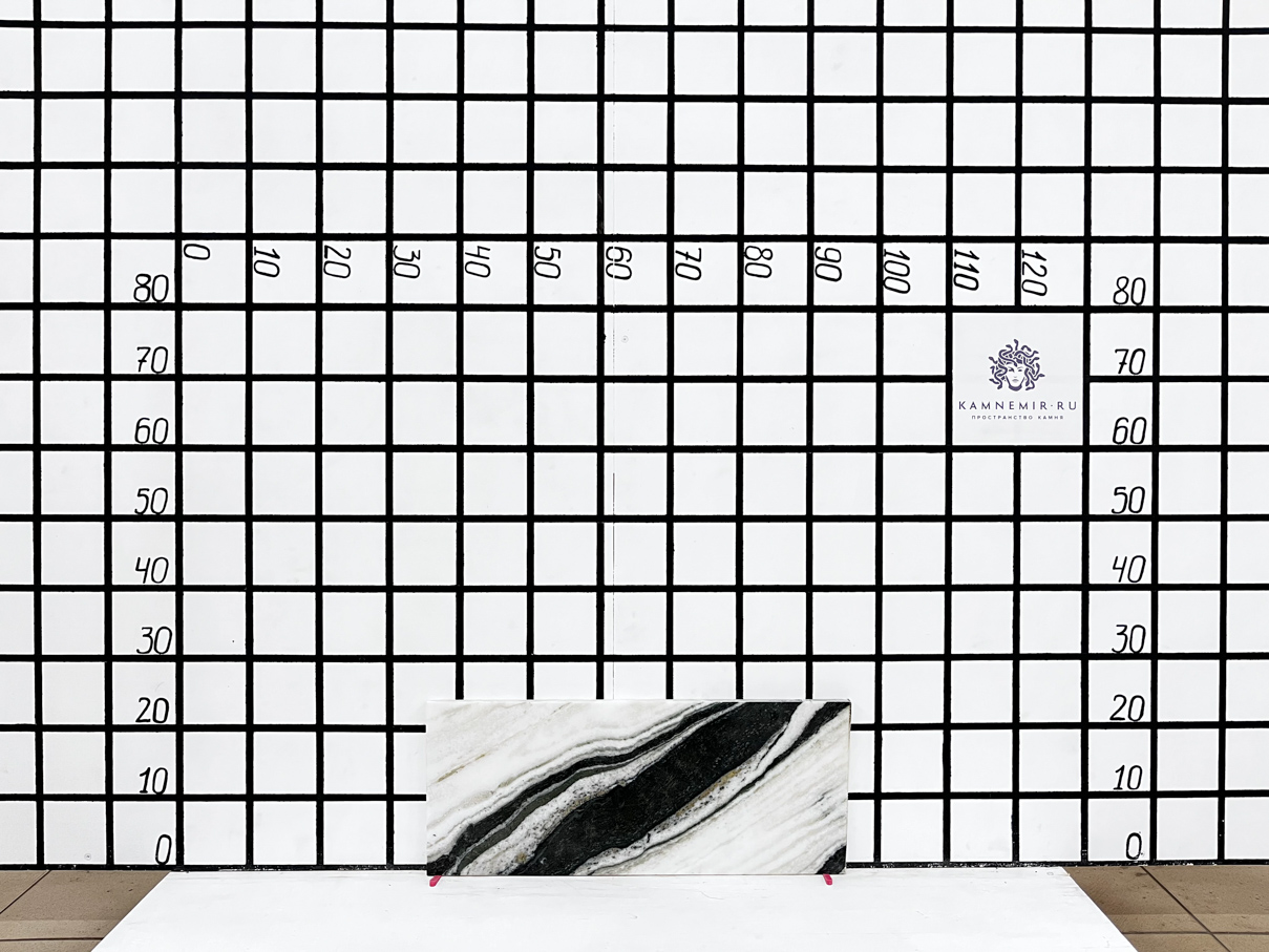 Изображение Заготовка F3346 (590х240х20 мм)/Мрамор Panda White/Черно-белый/Полировка