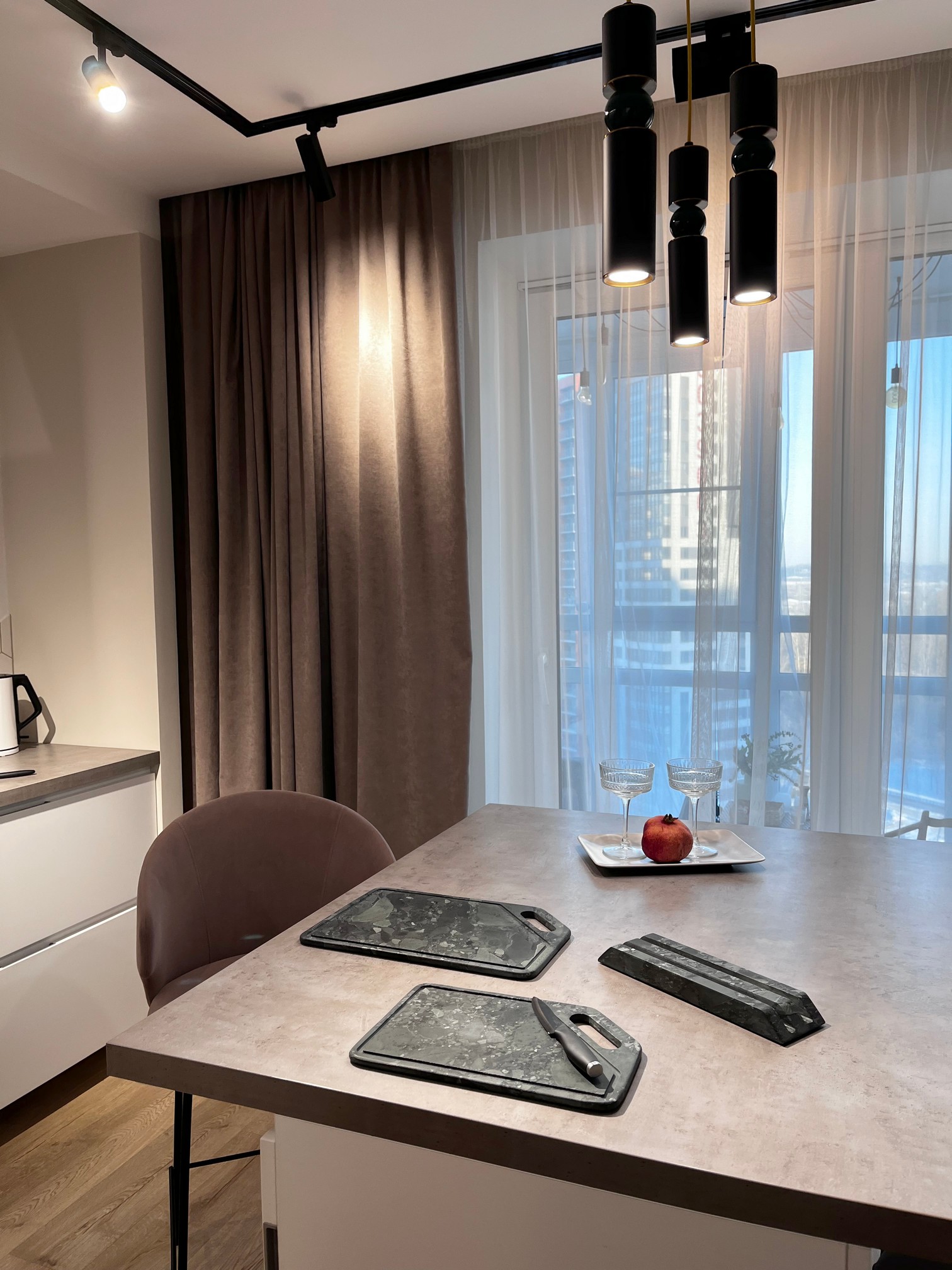 СПK Набор Разд. Доски с подставкой (360х250х80 мм)/Конгломерат Onego Green/Зеленый/Антик - изображение 6