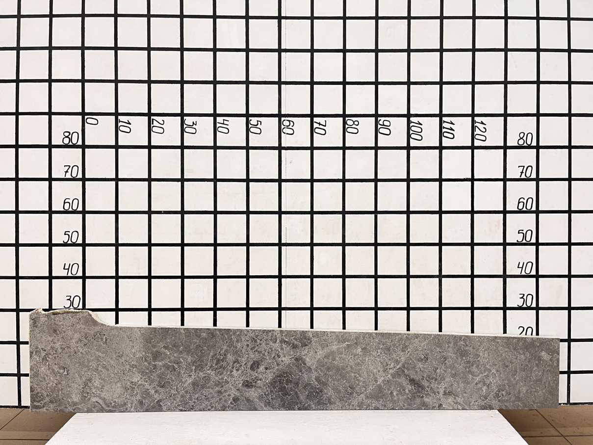 Изображение Заготовка  (1580х210х20 мм)/Мрамор Tundra Grey/Серый/Полировка