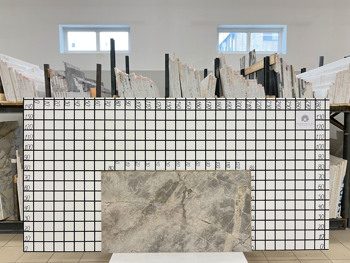 Изображение Заготовка F5340 (1450х750х20 мм)/Мрамор Fior di Bosco/Серый/Полировка