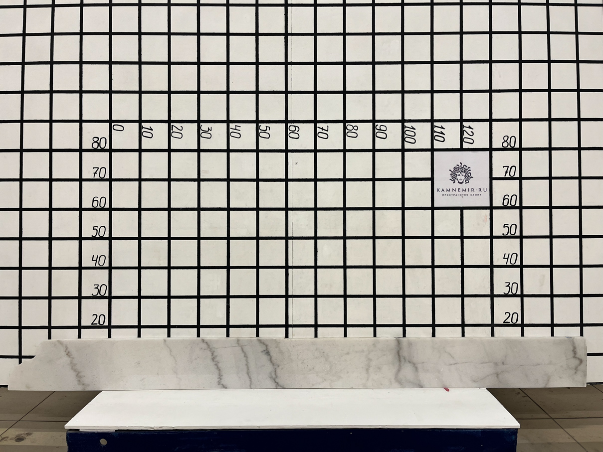 Изображение Заготовка  (1450х100х18 мм)/Мрамор Guangxi White/Белый/Полировка