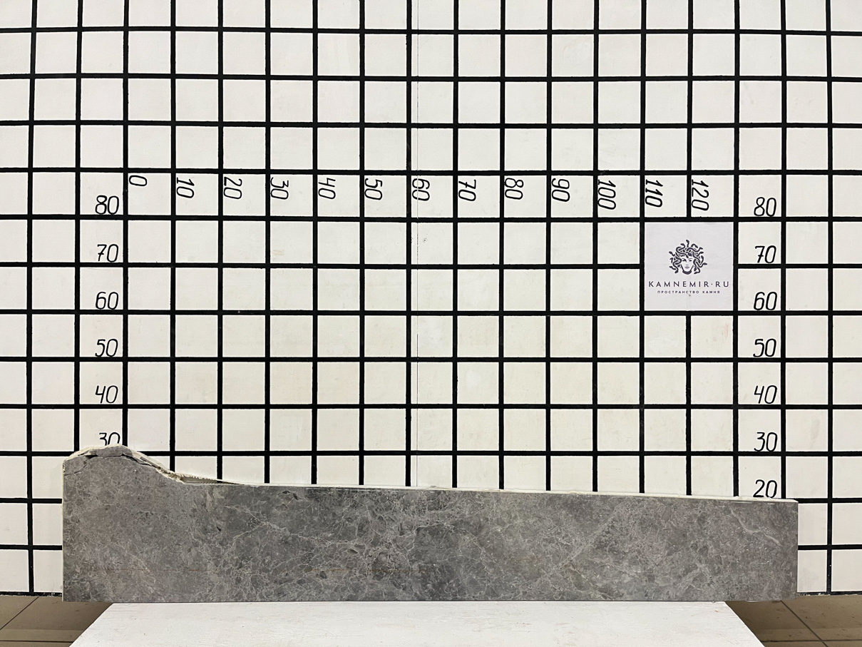 Изображение Заготовка  (1520х200х20 мм)/Мрамор Tundra Grey/Серый/Полировка