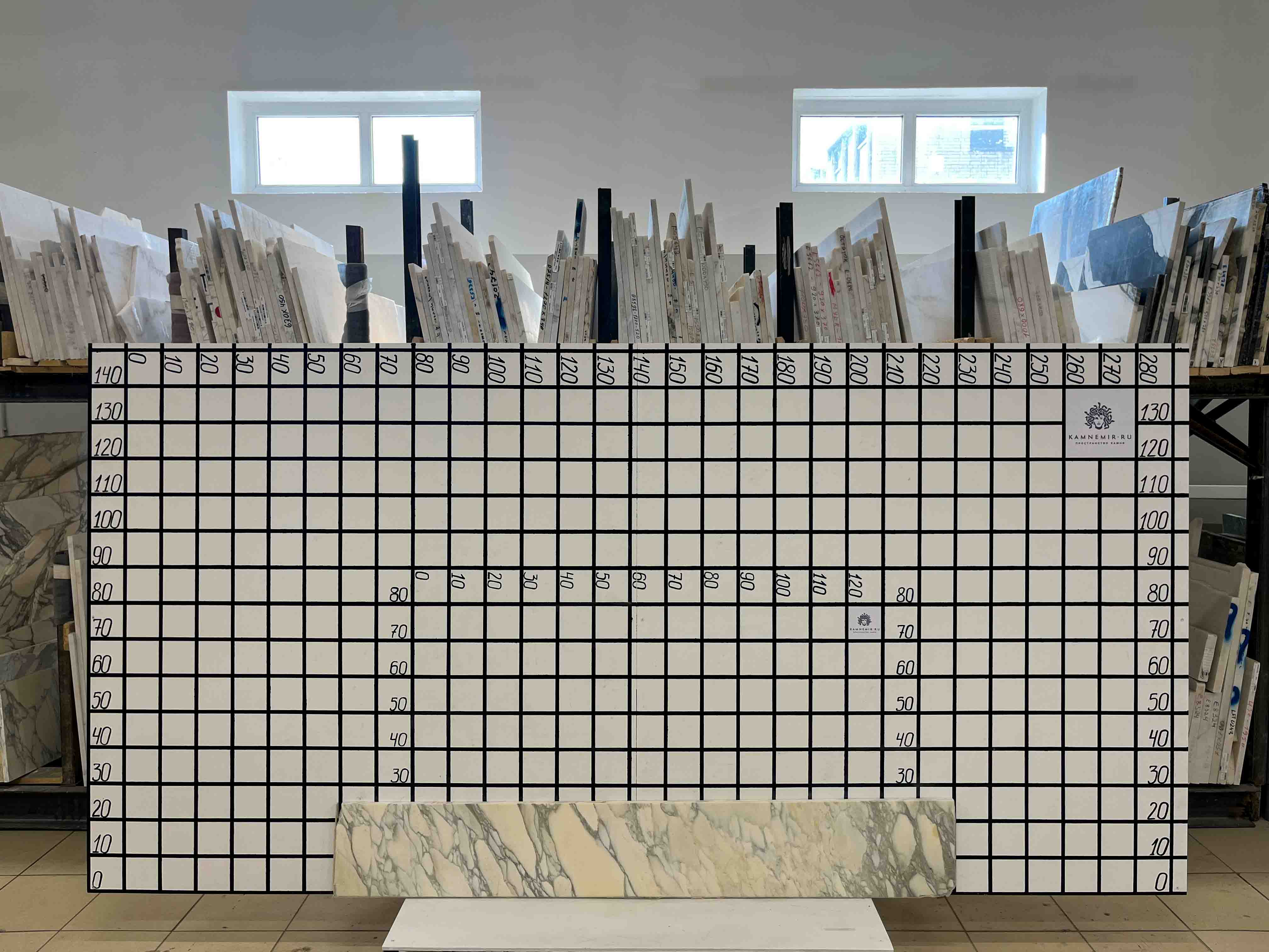 Изображение Заготовка F2435 (1600х220х20 мм)/Мрамор Calacatta/Белый/Полировка