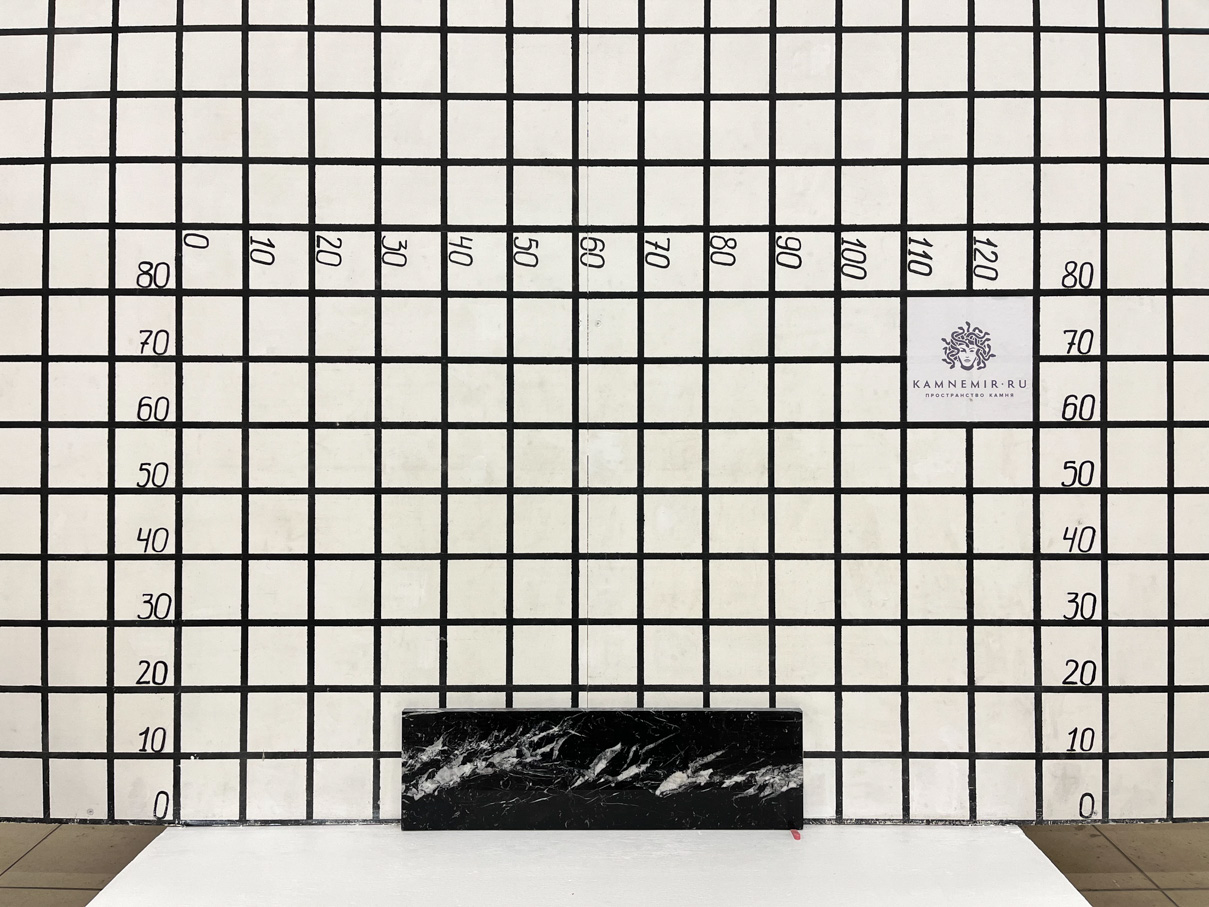 Изображение Заготовка  (600х170х20 мм)/Мрамор Nero Marquina/Черный/Полировка