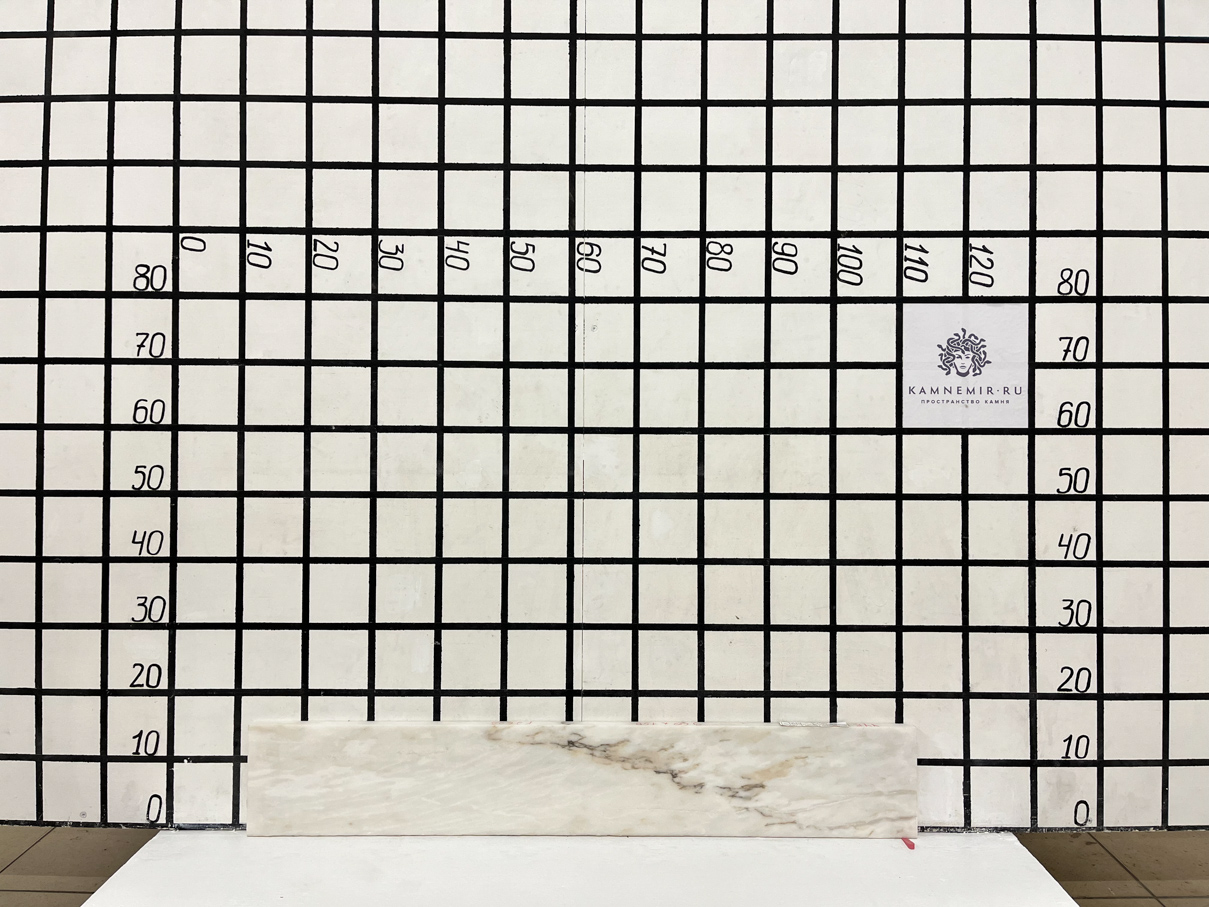 Изображение Заготовка  (960х150х20 мм)/Мрамор Bianco Lasa Vena Oro/Белый/Антик