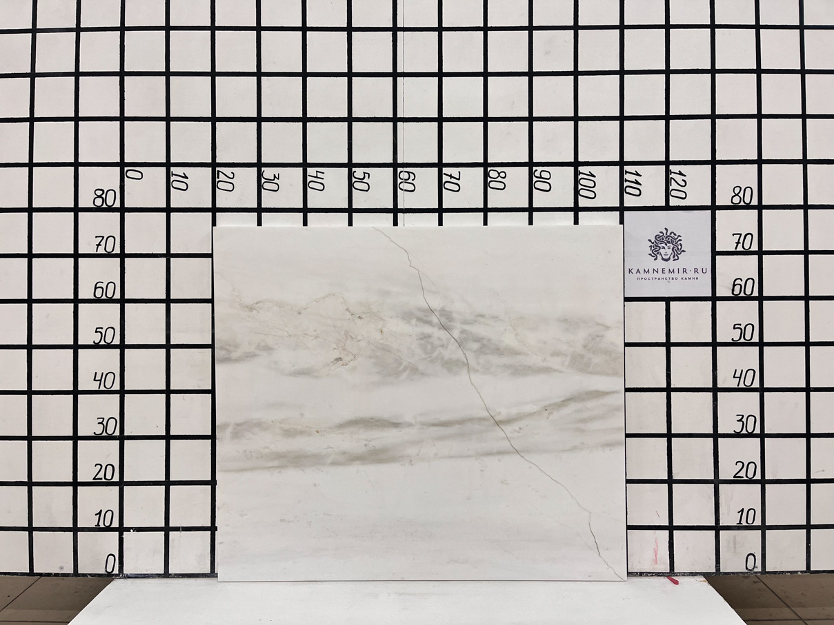 Изображение Заготовка с трещиной F4453 (600х290х20 мм)/Мрамор Bianco Lasa Venato/Белый/Полировка