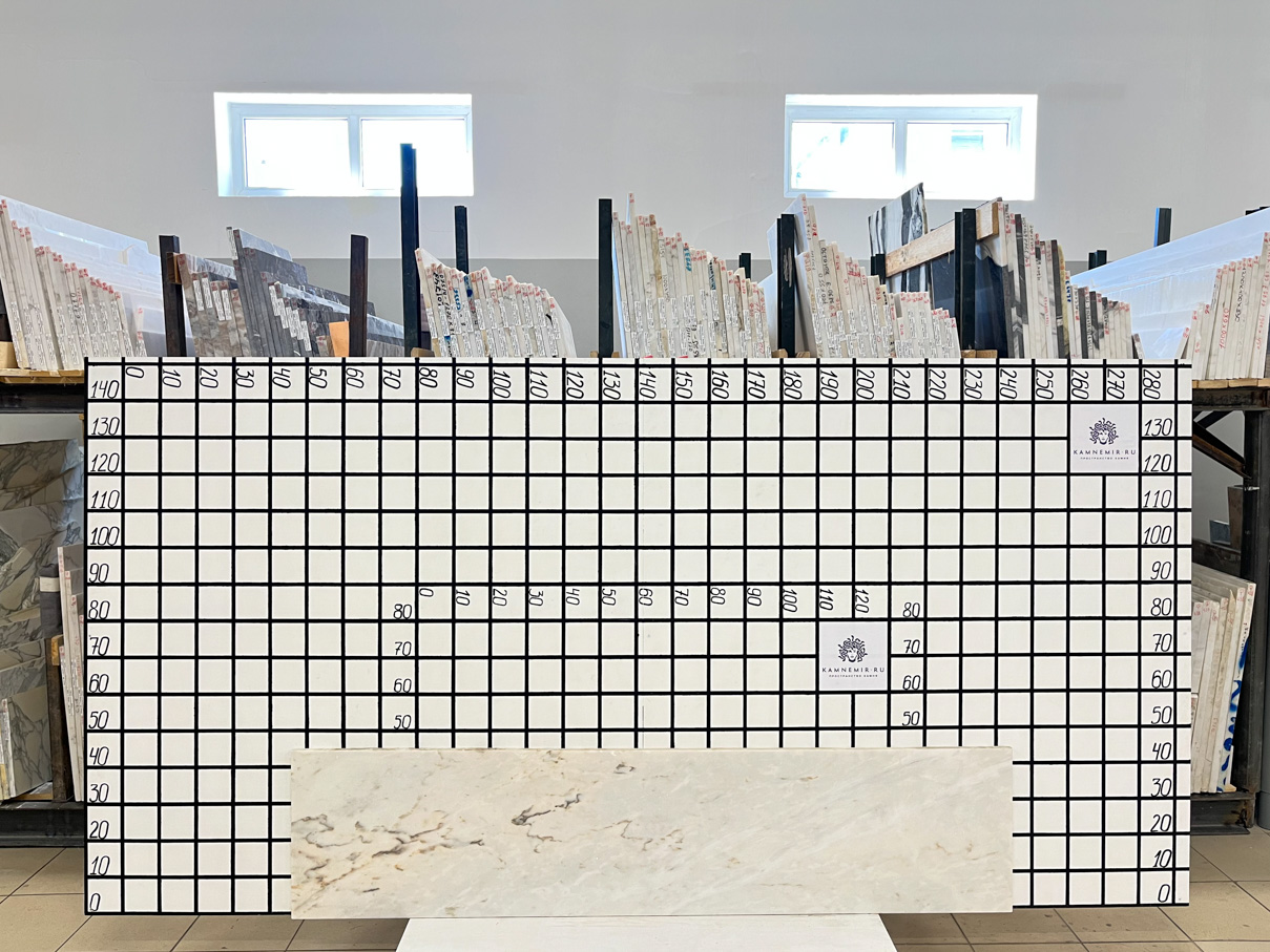 Изображение Заготовка F3523 (1950х430х20 мм)/Мрамор Bianco Lasa Vena Oro/Белый/Полировка