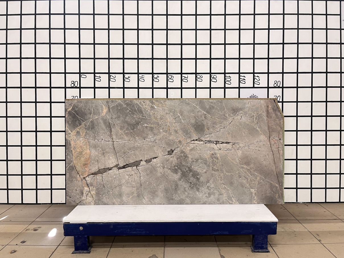 Изображение Заготовка  (1430х700х20 мм)/Мрамор Fior di Bosco/Серый/Полировка