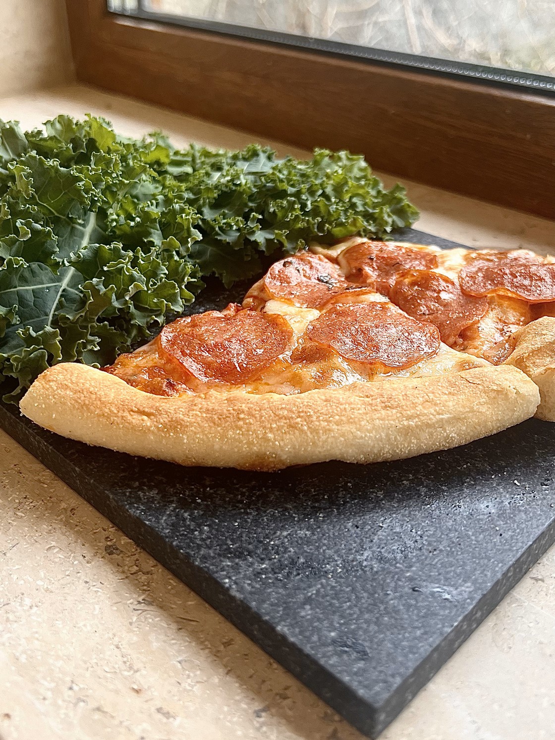 СПK Подставка "Поднос" (300х200х10 мм)/Гранит Габбро/Черный/Антик - изображение 2