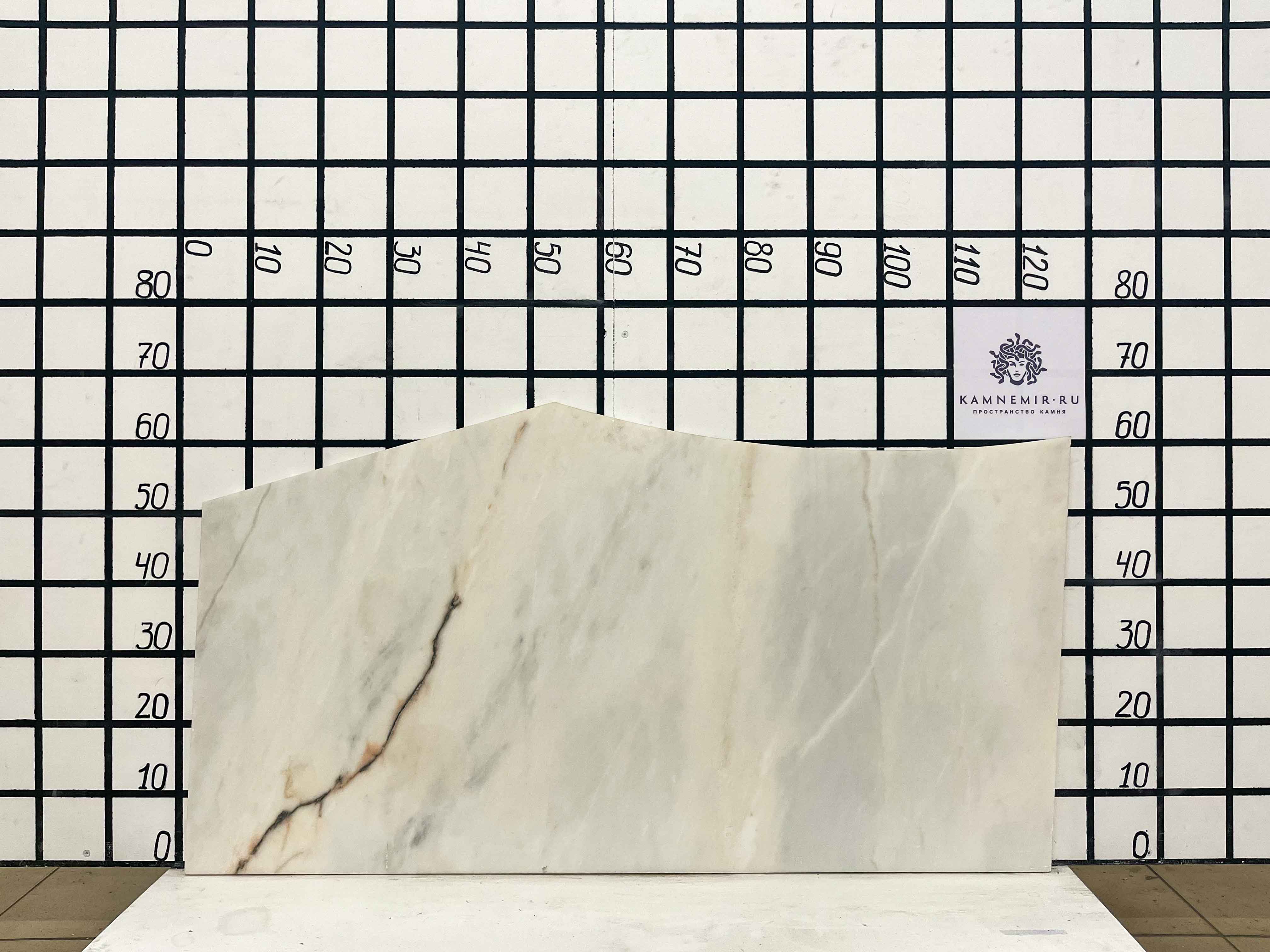 Изображение Заготовка F2503 (1170х480х20 мм)/Мрамор Bianco Lasa Vena Oro/Белый/Антик