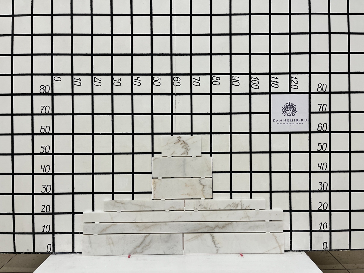 Изображение Заготовка  (300х100х18 мм)/Мрамор Guangxi White/Белый/Полировка