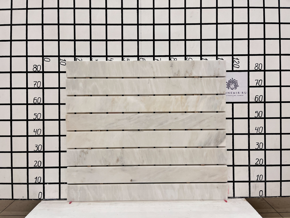 Изображение Заготовка  (800х100х20 мм)/Мрамор Bianco Lasa Vena Oro/Белый/Антик