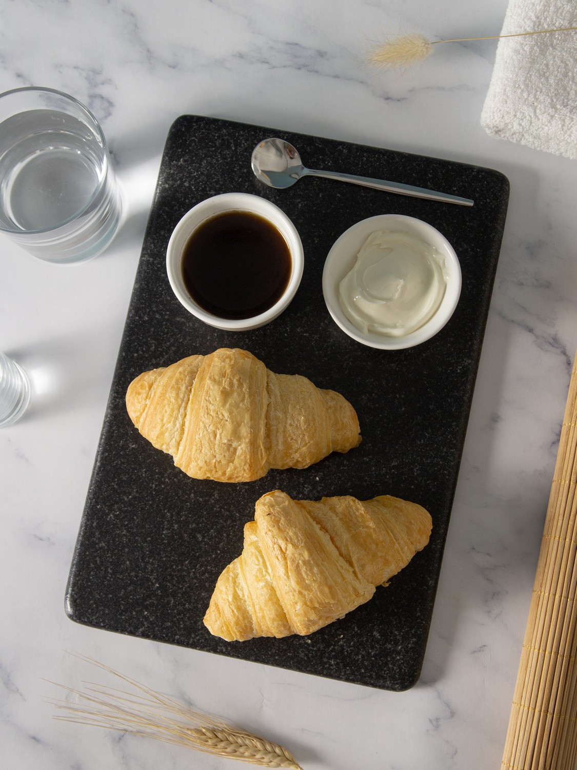 СПK Подставка "Поднос" скругленный (300х200х10 мм)/Гранит Габбро/Черный/Антик - изображение 4