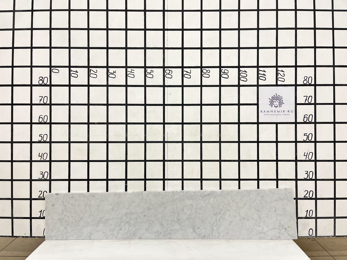 Изображение Заготовка  (1260х220х18 мм)/Мрамор Bianco Carrara/Белый/Полировка