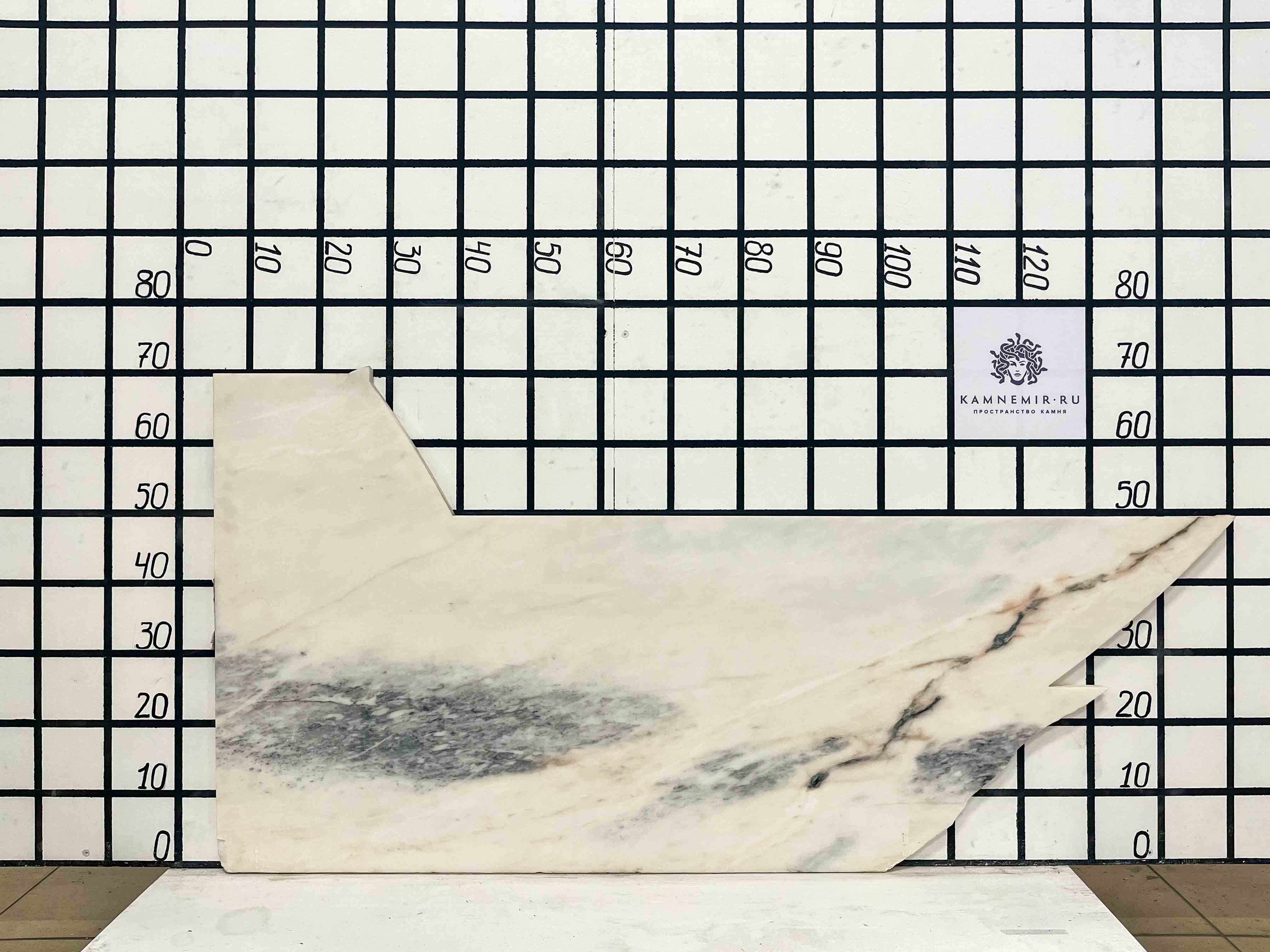 Изображение Заготовка F2504 (850х490х20 мм)/Мрамор Bianco Lasa Vena Oro/Белый/Антик