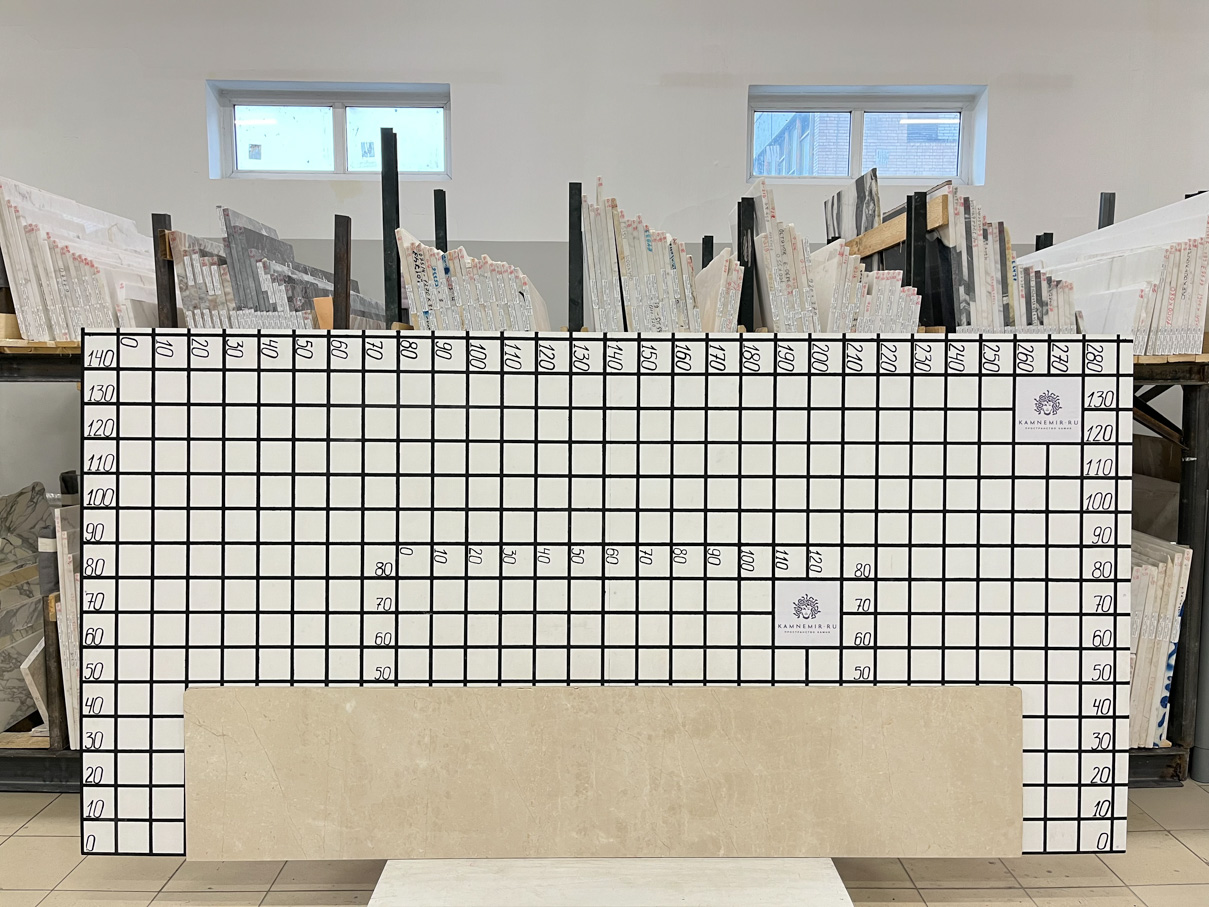 Изображение Заготовка F4605 (2400х480х20 мм)/Мрамор Crema Delicato/Бежевый/Полировка