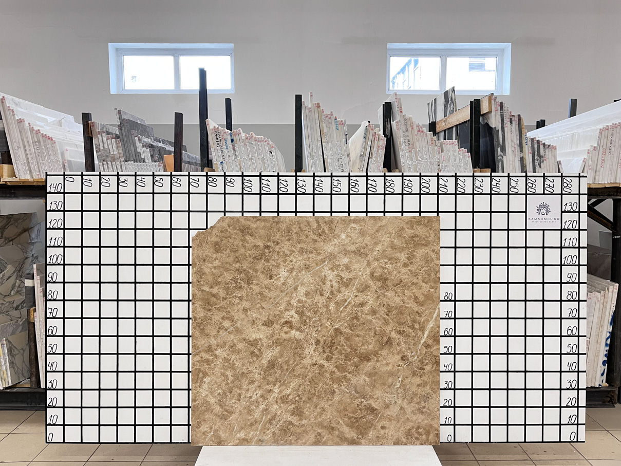 Изображение Заготовка F5338 (1350х1050х20 мм)/Мрамор Emperador Light/Бежевый/Полировка